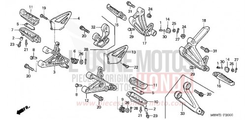 MARCHE CBR600F4 de 2004